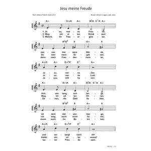 Produktbild des Artikels Jesu meine Freude (Noten - Download)