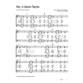 Produktbild des Artikels Herr, in deinem Namen (Noten - Download)