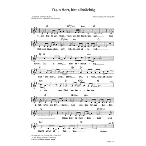 Produktbild des Artikels Du, o Herr, bist allmächtig (Noten - Download)