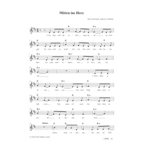 Produktbild des Artikels Mitten ins Herz (Noten - Download)