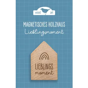 Produktbild des Artikels Holzhaus Magnet "Lieblingsmoment" (Schreibwaren)