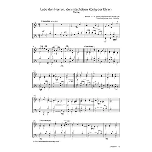 Produktbild des Artikels Lobe den Herren, den mächtigen König - Choral (Noten - Download)