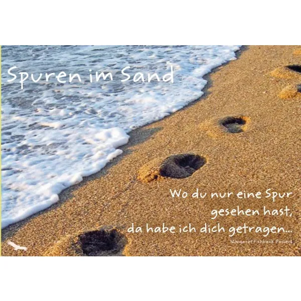 Produktbild des Artikels Spuren im Sand - Faltkarte (Schreibwaren)