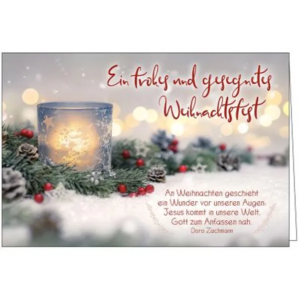 Produktbild des Artikels Faltkarte: Ein frohes und gesegnetes Weihnachtsfest (Schreibwaren)