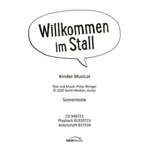 Produktbild des Artikels Willkommen im Stall (Szenentexte) (Noten - Download)