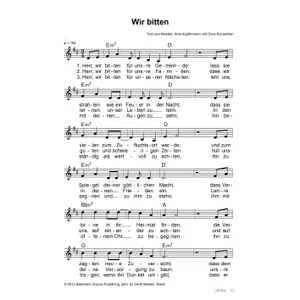Produktbild des Artikels Wir bitten (Noten - Download)