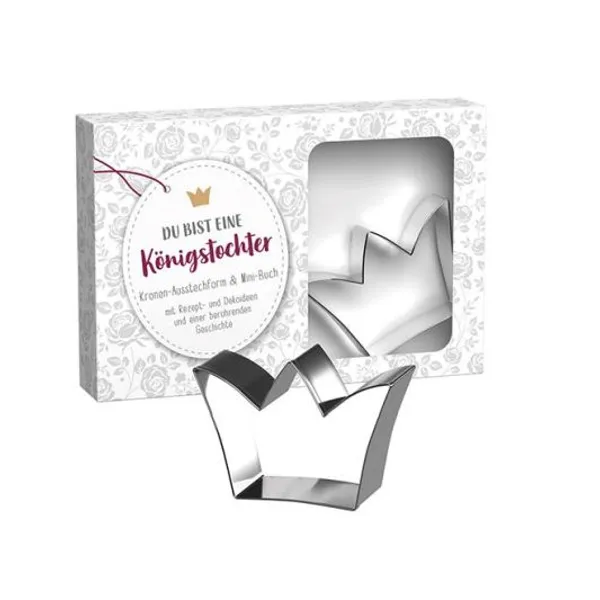 Produktbild des Artikels Du bist eine Königstochter - Plätzchenausstecher mit Buch Krone ()
