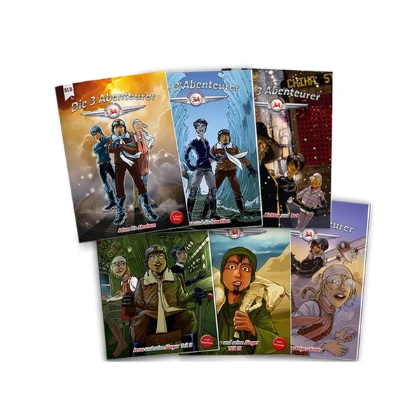 Produktbild des Artikels Die drei Abenteurer - Paket (Buch - Geheftet)