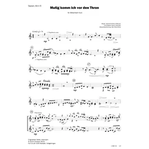 Produktbild des Artikels Mutig komm ich vor den Thron (Noten - Download)