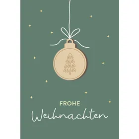 Produktbild des Artikels Faltkarte - Frohe Weihnachten (Schreibwaren)