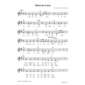 Produktbild des Artikels Mitten ins Leben (Noten - Download)