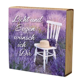 Produktbild des Artikels Teelichthalter: Licht und Segen wünsch ich Dir ()
