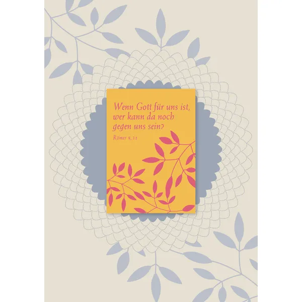 Produktbild des Artikels Magnetfaltkarte "Wenn Gott für uns ist" - 5 Stück (Schreibwaren)