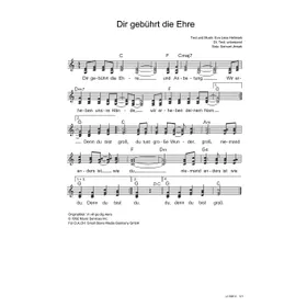 Produktbild des Artikels Dir gebührt die Ehre (Noten - Download)