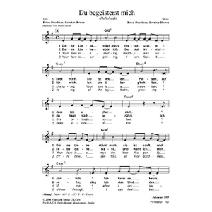 Produktbild des Artikels Du begeisterst mich (Noten - Download)