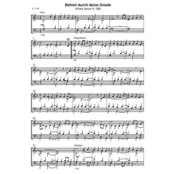 Produktbild des Artikels Befreit durch deine Gnade (Noten - Download)