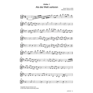 Produktbild des Artikels Als die Welt verloren (Violine 1) (Noten - Download)