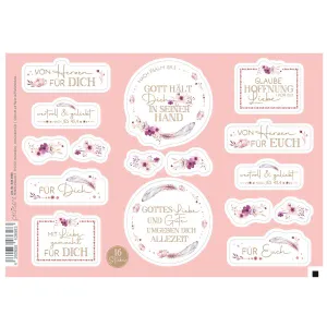 Produktbild des Artikels Stickerbogen "In seiner Hand" ()