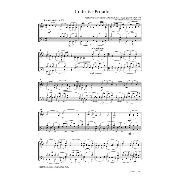 Produktbild des Artikels In dir ist Freude (Noten - Download)