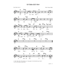 Produktbild des Artikels Ich liebe dich Herr (Noten - Download)