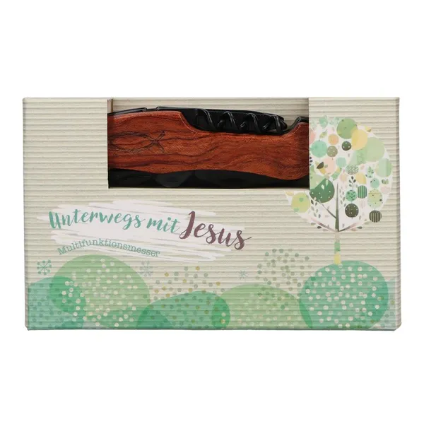 Produktbild des Artikels Multifunktions-Taschenmesser "Unterwegs mit Jesus" ()