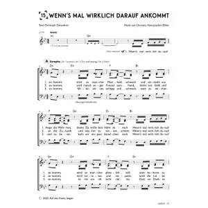Produktbild des Artikels Wenn's mal wirklich darauf ankommt (Chor) (Noten - Download)