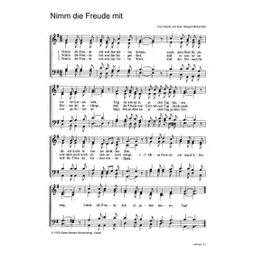 Produktbild des Artikels Nimm die Freude mit (Noten - Download)