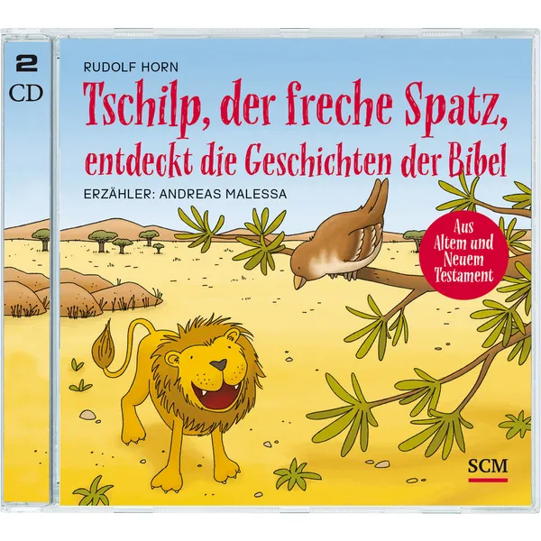 Produktbild des Artikels Tschilp, der freche Spatz, entdeckt die Geschichten der Bibel (Hörbuch/Hörspiel - CD)