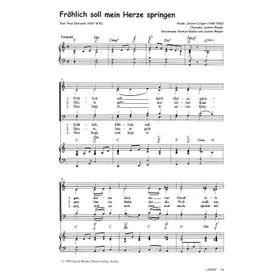 Produktbild des Artikels Fröhlich soll mein Herze springen (Noten - Download)