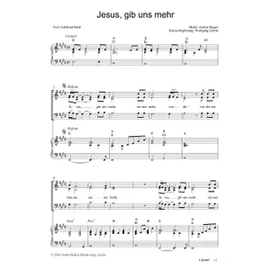 Produktbild des Artikels Jesus, gib uns mehr (Noten - Download)