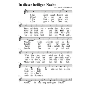 Produktbild des Artikels In dieser heiligen Nacht (Noten - Download)