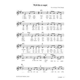 Produktbild des Artikels Weil du es sagst (Noten - Download)