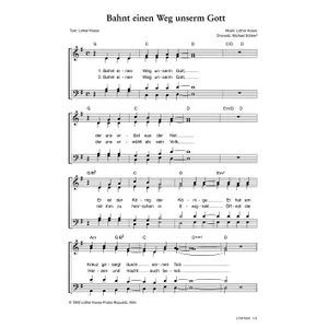 Produktbild des Artikels Bahnt einen Weg unserm Gott (Noten - Download)