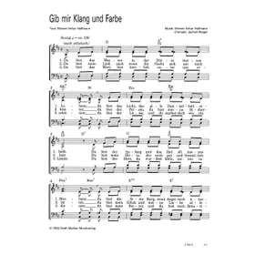 Produktbild des Artikels Gib mir Klang und Farbe (Noten - Download)
