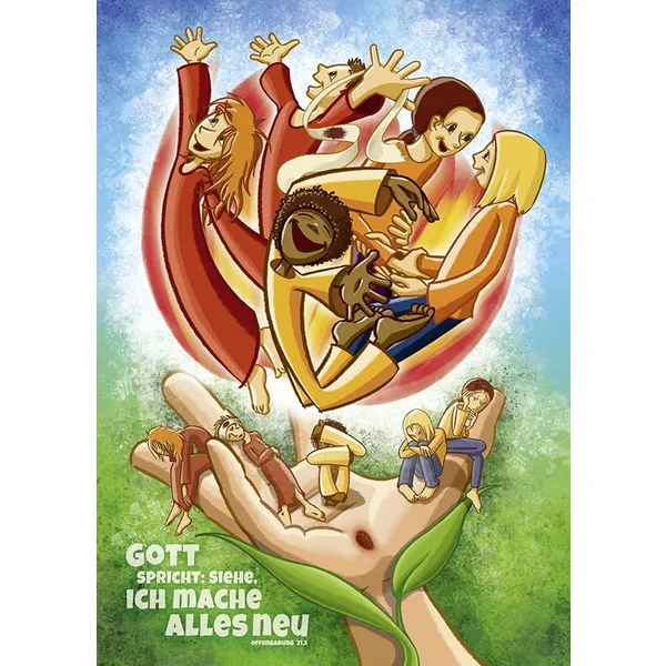 Produktbild des Artikels Jahreslosung 2026 - Kunstblatt A3 Kindermotiv ()