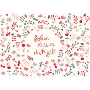 Produktbild des Artikels Postkarten: Schön, dass es dich gibt, 4 Stück (Schreibwaren)