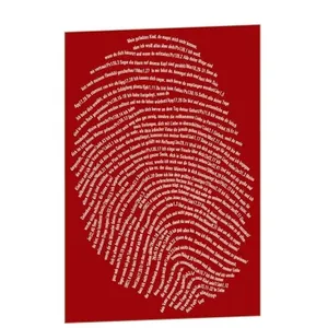 Produktbild des Artikels Postkarte "Einzigartig" - 10er Serie rot (Schreibwaren)