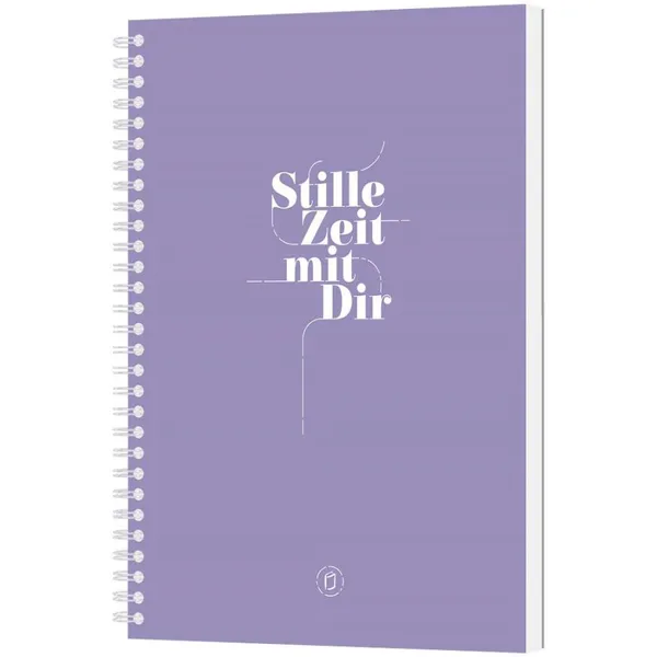 Produktbild des Artikels Stille Zeit mit Dir - Notizbuch (Flieder) (Schreibwaren - Spiralbindung)