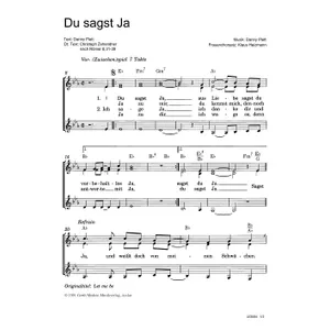 Produktbild des Artikels Du sagst Ja (Noten - Download)