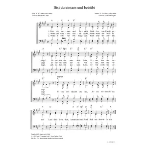 Produktbild des Artikels Bist du einsam und betrübt (Noten - Download)