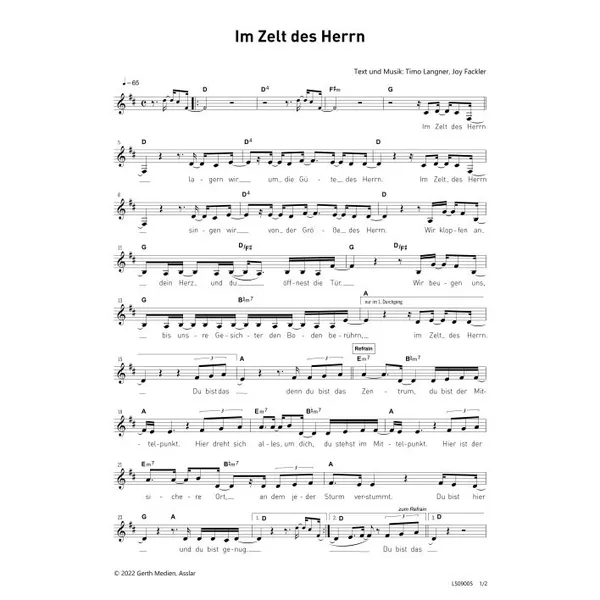 Produktbild des Artikels Im Zelt des Herrn (Noten - Download)