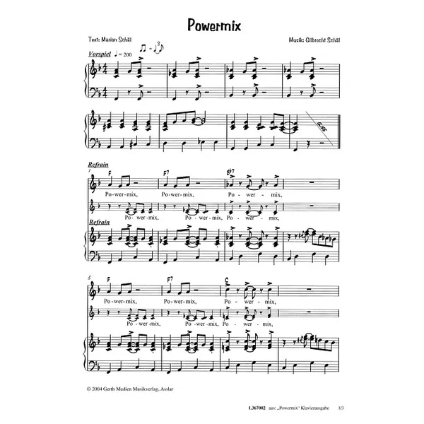 Produktbild des Artikels Powermix (Noten - Download)