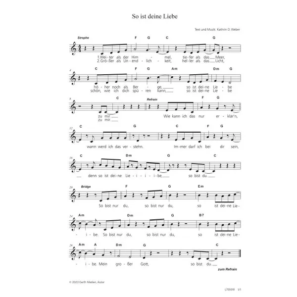 Produktbild des Artikels So ist deine Liebe (Noten - Download)