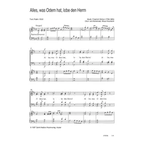 Produktbild des Artikels Alles, was Odem hat, lobe den Herrn (Noten - Download)