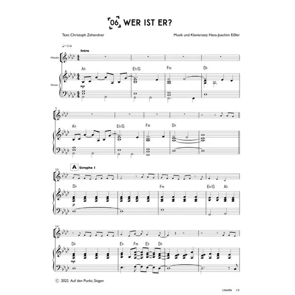 Produktbild des Artikels Wer ist er? (Klavier) (Noten - Download)