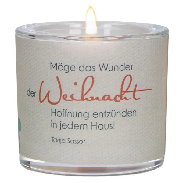 Produktbild des Artikels Windlicht LichtMomente "Das Wunder der Weihnacht" ()