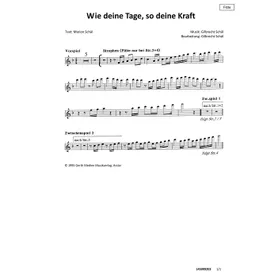 Produktbild des Artikels Wie deine Tage, so deine Kraft (Flöte) (Noten - Download)