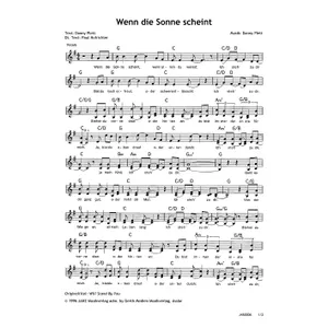 Produktbild des Artikels Wenn die Sonne scheint (Noten - Download)
