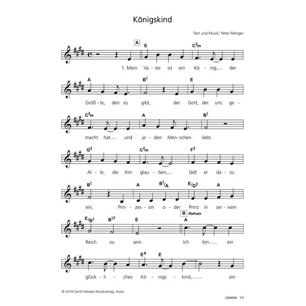 Produktbild des Artikels Königskind (Noten - Download)