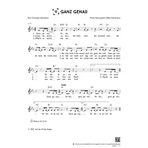 Produktbild des Artikels Ganz genau (einstimmig) (Noten - Download)
